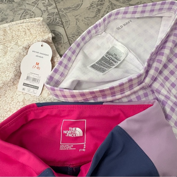 BUNDLE | Little Girls SZ 7-8 | Athletic Shorts EUC & NEW | North Face Old Navy - Picture 4 of 6